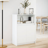 Sideboard with LED White 72x34x100 cm Engineered Wood 852159