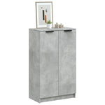Shoe Cabinet Concrete Grey 59x35x100.5 cm Engineered Wood 811443