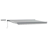 Electric Retractable Awning Anthracite and White 4 x 3 m 3422042