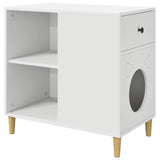 Cat House White 72 x 42.5 x 70 cm Engineered Wood 8000680