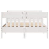 Bed Frame without Mattress White 120x200 cm Solid Wood Pine 3307009