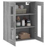 Wall Mounted Cabinet Grey Sonoma 69.5x34x90 cm Engineered Wood 834992