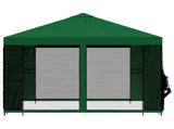Garden Gazebo with Sidewalls 3 x 3 m Green Polyester and Steel 900365
