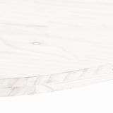 Table Top White 110x55x2.5 cm Solid Wood Pine Oval 824366