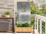 Garden Privacy Screen Silver 50 x 140 cm Galvanised steel 876341