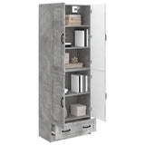 Cabinet Set 2 pcs Concrete Grey Engineered Wood 3416937