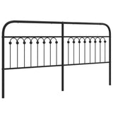 Metal Replace Headboard Black 180 cm 376636