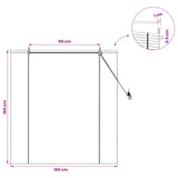 Roller Blind Brown 160 x 160 cm Bamboo 42039746