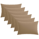 Cushion with Pillow HEERLEN 6 pcs Taupe Polyester 925122