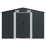 Garden Shed Anthracite 257x779x181 cm Galvanised steel 47034