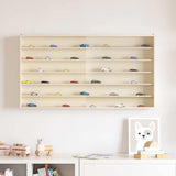 Wall Display Case with Shelf Beige 100 x 8.5 x 54 cm Plywood 42015630