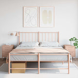 Bedside Cabinets 2 pcs Pink 36x39x50.5 cm Steel 842925