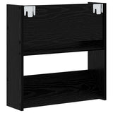 Shoe Cabinet 2 pcs Black Oak 60 x 18 x 60 cm Engineered Wood 875145
