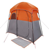 Shower Tent 2-Person Grey and Orange Waterproof 4009535
