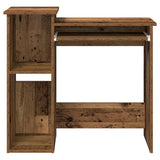 Desk with Shelves Old Wood 84x40x78 cm Engineered Wood 860452