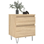 ZNTS Bedside Cabinets 2 pcs Sonoma Oak 40x35x50 cm Engineered Wood 830675