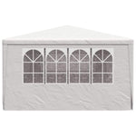 Professional Party Tent with Side Walls 4x9 m White 90 g/m 48529