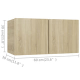 10 Piece TV Cabinet Set Sonoma Oak Engineered Wood 3078967