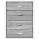 Cabinets with 2 Drawers 2 pcs Grey Sonoma 60x31x40 cm Engineered Wood 858832