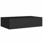 Wall-mounted Drawer Shelves 2 pcs Black 40x23.5x10cm MDF 330244