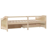 3-Seater Day Bed without Mattress Solid Pinewood 90x200cm 322169