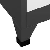 Locker Cabinet Anthracite and White 90x40x180 cm Steel 339832