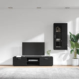 TV Cabinet Set with Drawer FLORIN 3 pcs Black Engineered Wood 3397925