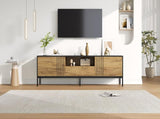 170*35*50cm TV cabinet,TV board, TV console with 2 cabinets and 1 drawer, TV table, TV stand, living N605P417178N