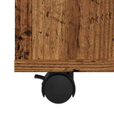 Rolling Cabinet Old Wood 60x53x72 cm Engineered Wood 856658