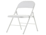 4pcs Elegant Foldable Iron & PVC Chairs for Convention & Exhibition White 27957354