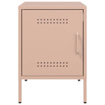 ZNTS Bedside Cabinets 2 pcs Pink 36x39x50.5 cm Steel 842913