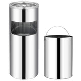 Ashtray Dustbin Hotel 30 L Stainless Steel 51087