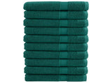 Premium Sauna Towels SOLUND 10 pcs Green 80x200 cm 600 gsm 137340