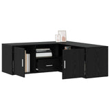 Corner Cabinet Black Oak 200 x 40 x 45 cm Engineered Wood 3446639