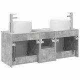 Bathroom Cabinet Set 3 pcs Concrete Grey 49.5 x 44.5 x 66 cm 3405720