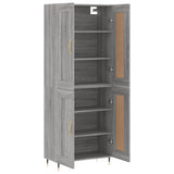 Highboard Grey Sonoma 69.5x34x180 cm Engineered Wood 3199671