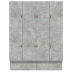 Storage Bed Frame with Door Concrete Grey 236.5 x 200 x 31.5 cm 3335624