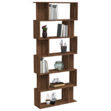 Book Cabinet/Room Divider Brown Oak 80x24x192 cm Engineered Wood 816061