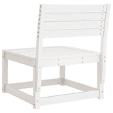 Garden Sofa White Solid Wood Pine 844670
