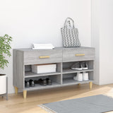 Shoe Cabinet Grey Sonoma 102x35x55 cm Engineered Wood 817568