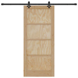 Sliding Door ORKDAL Natural 86 x 198.5 cm Solid Pine Wood 3445555
