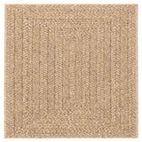 Rug ZIZUR Beige 200x290 cm Jute Look Indoor and Outdoor 4010398