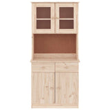 Highboard "ALTA" 77x35x165 cm Solid Wood Pine 3187773