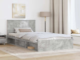 Bed Frame Concerte Grey 100 x 200 cm Solid Pine Wood 3411049