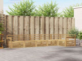 Outdoor Sofa Set 6 pcs White 306 x 128.5 x 73 cm 3391899