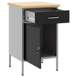 Work Bench with Drawer with Lock Black and Grey 50 x 55 x 85 cm 4103462