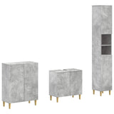 3 Piece Bathroom Cabinet Set ARNHEM Concrete Grey 3417444