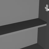 Bathroom Mirror Cabinet 60x15x75 cm MDF Anthracite 331529