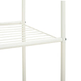 Clothes Rack with Shelf with Wheel White 80 x 53 x 156 cm 42021357