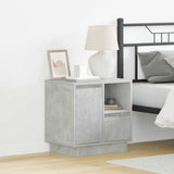 Bedside Cabinet Concrete Grey 50 x 34.5 x 50 cm Engineered wood 869584